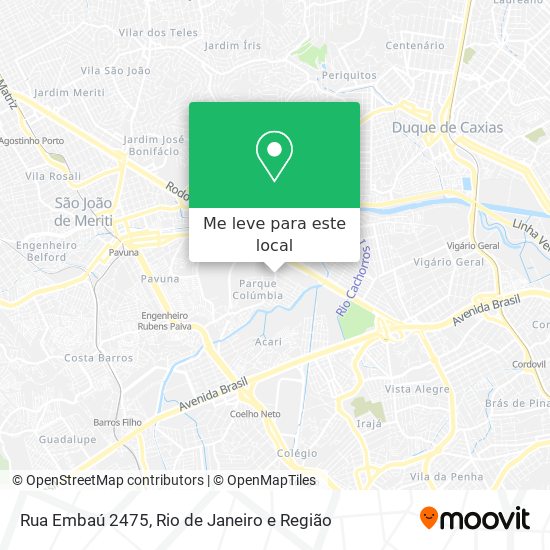 Rua Embaú 2475 mapa