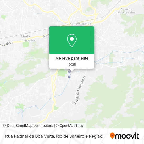 Rua Faxinal da Boa Vista mapa