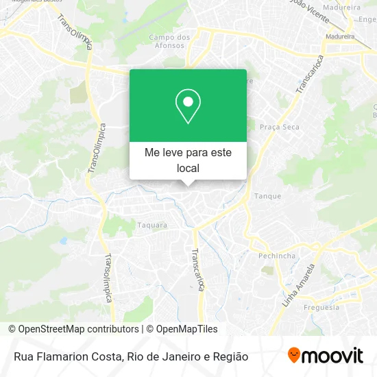 Rua Flamarion Costa mapa