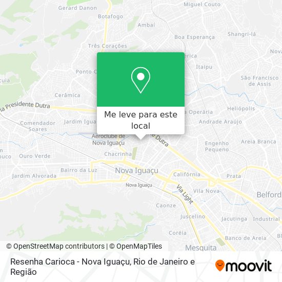 Resenha Carioca - Nova Iguaçu mapa
