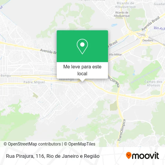 Rua Pirajura, 116 mapa