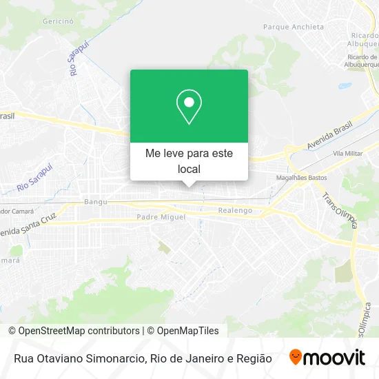 Rua Otaviano Simonarcio mapa