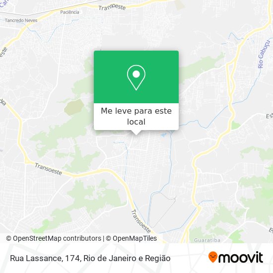 Rua Lassance, 174 mapa