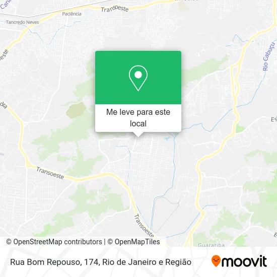 Rua Bom Repouso, 174 mapa