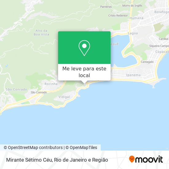 Mirante Sétimo Céu mapa