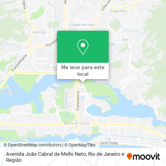 Avenida João Cabral de Mello Neto mapa