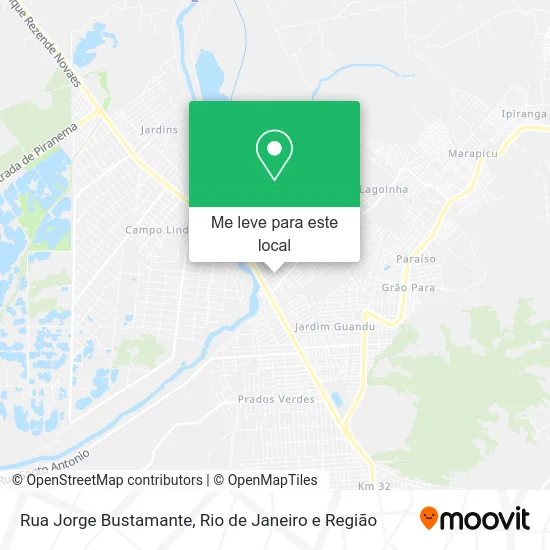 Rua Jorge Bustamante mapa