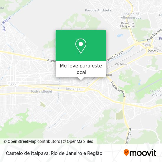 Castelo de Itaipava mapa