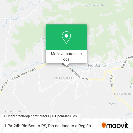 UPA 24h Rio Bonito-PS mapa