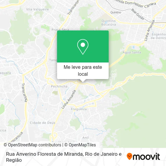 Rua Anverino Floresta de Miranda mapa