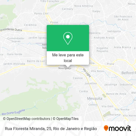 Rua Floresta Miranda, 25 mapa