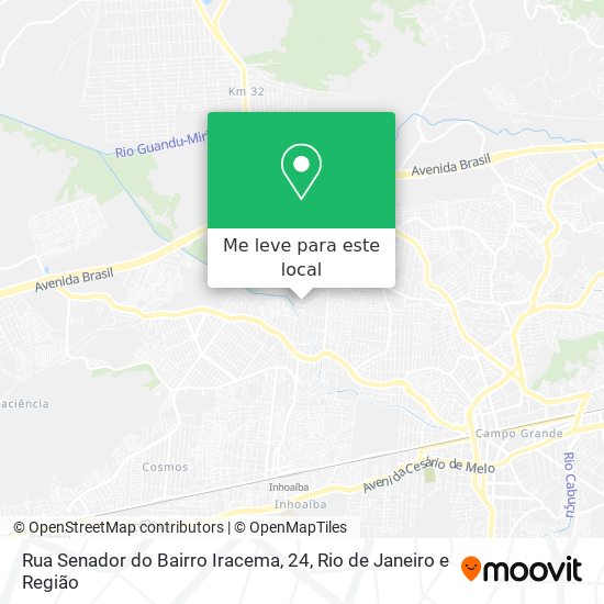 Rua Senador do Bairro Iracema, 24 mapa