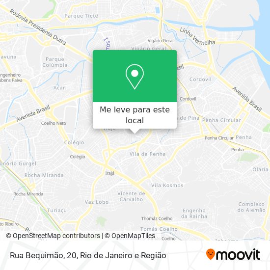 Rua Bequimão, 20 mapa