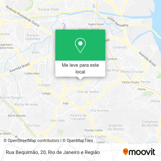 Rua Bequimão, 20 mapa