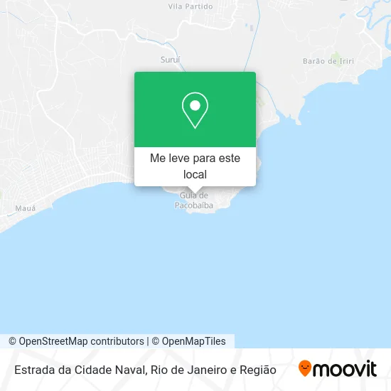 Estrada da Cidade Naval mapa