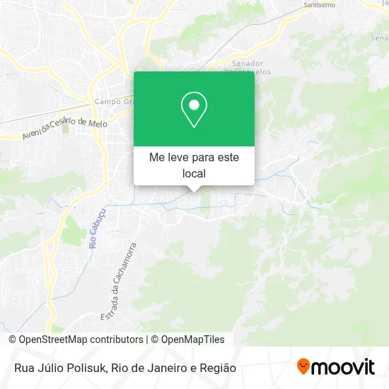 Rua Júlio Polisuk mapa