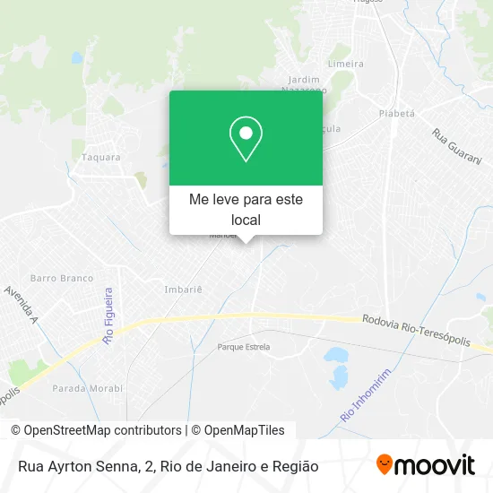 Rua Ayrton Senna, 2 mapa