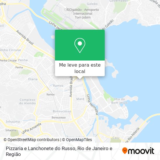 Pizzaria e Lanchonete do Russo mapa