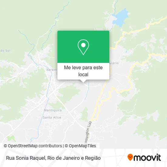 Rua Sonia Raquel mapa