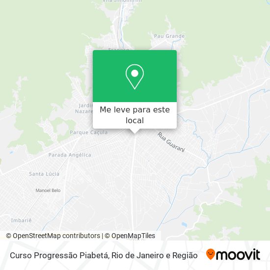 Curso Progressão Piabetá mapa