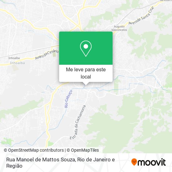 Rua Manoel de Mattos Souza mapa