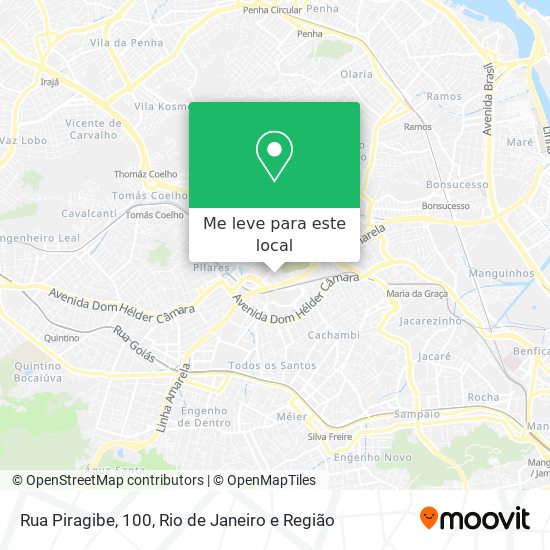 Rua Piragibe, 100 mapa