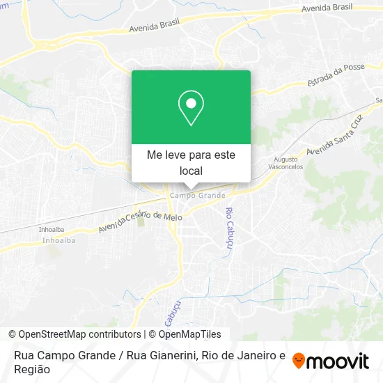 Rua Campo Grande / Rua Gianerini mapa