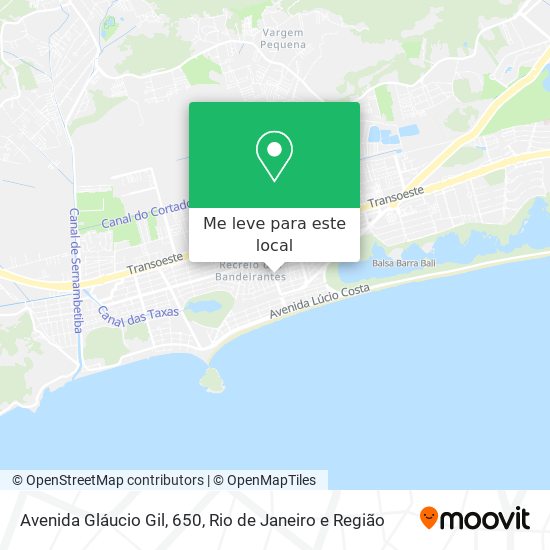 Avenida Gláucio Gil, 650 mapa