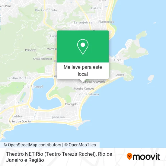 Theatro NET Rio (Teatro Tereza Rachel) mapa
