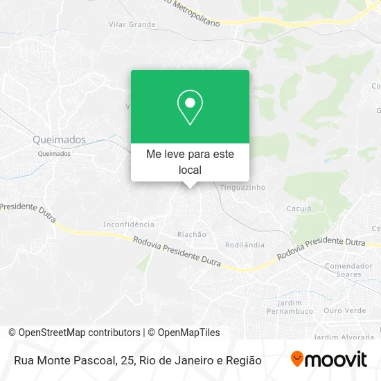 Rua Monte Pascoal, 25 mapa