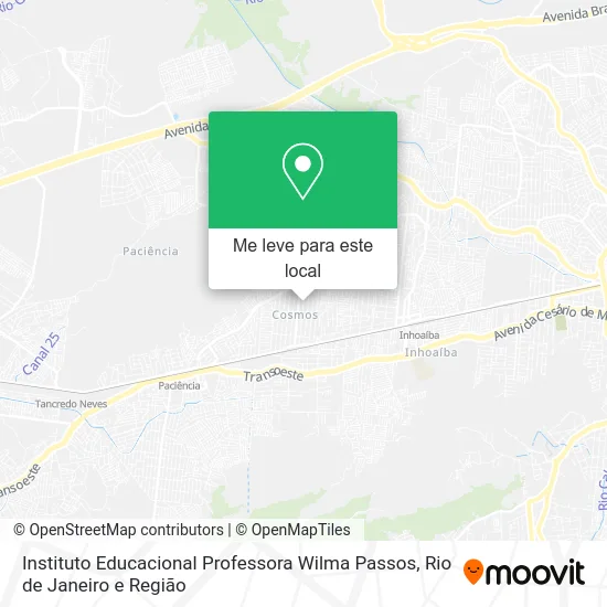 Instituto Educacional Professora Wilma Passos mapa