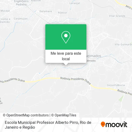 Escola Municipal Professor Alberto Pirro mapa