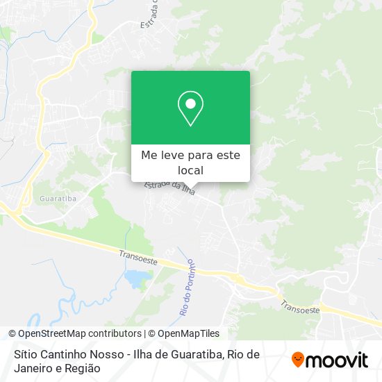 Sítio Cantinho Nosso - Ilha de Guaratiba mapa