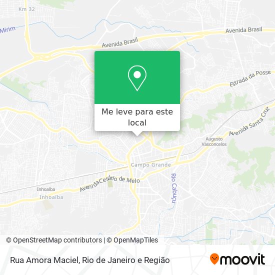 Rua Amora Maciel mapa