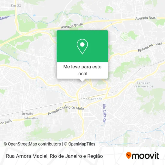 Rua Amora Maciel mapa
