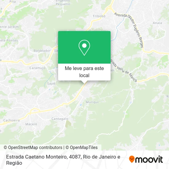 Estrada Caetano Monteiro, 4087 mapa