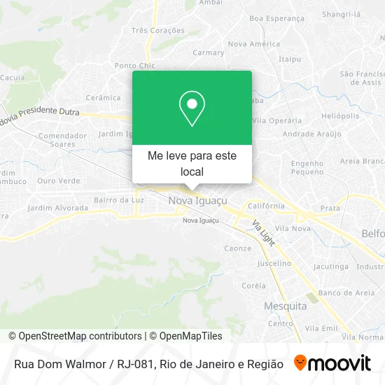 Rua Dom Walmor / RJ-081 mapa