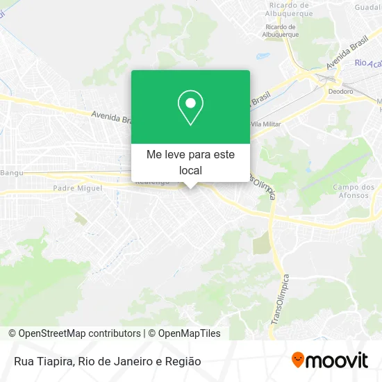 Rua Tiapira mapa