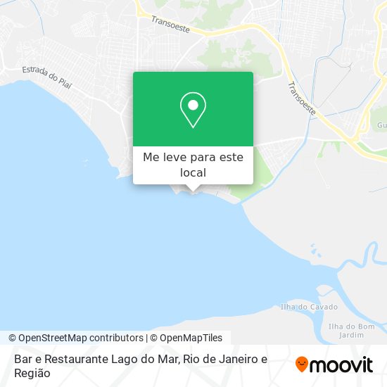 Bar e Restaurante Lago do Mar mapa