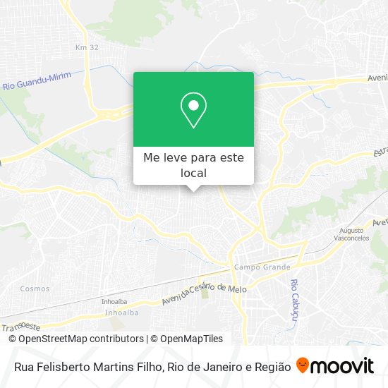 Rua Felisberto Martins Filho mapa