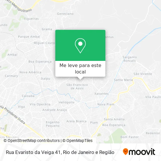 Rua Evaristo da Veiga 41 mapa