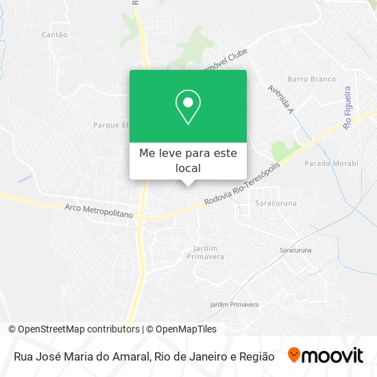 Rua José Maria do Amaral mapa