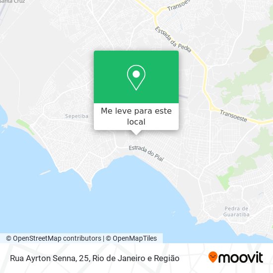 Rua Ayrton Senna, 25 mapa