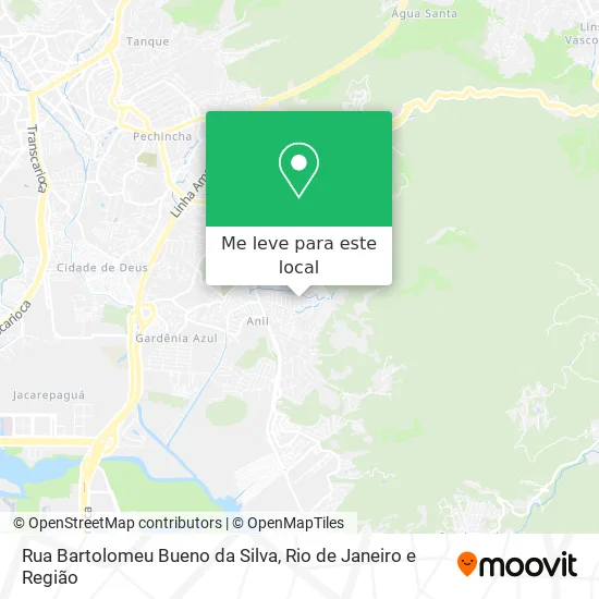 Rua Bartolomeu Bueno da Silva mapa