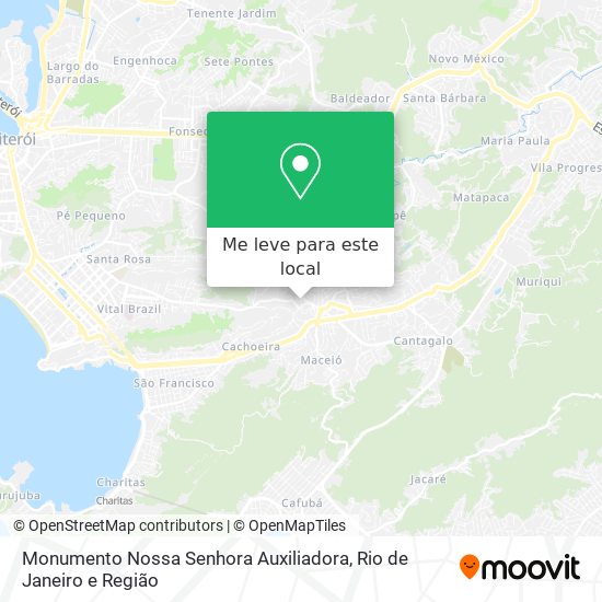 Monumento Nossa Senhora Auxiliadora mapa