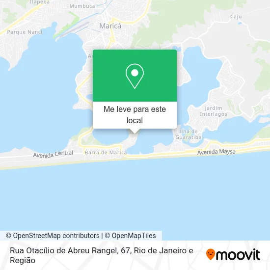Rua Otacílio de Abreu Rangel, 67 mapa
