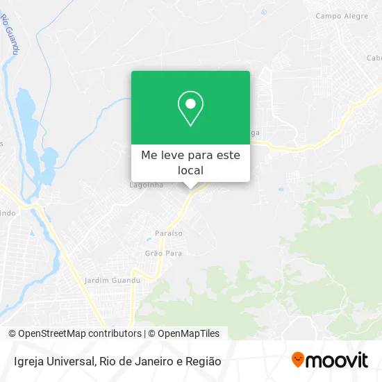 Igreja Universal mapa