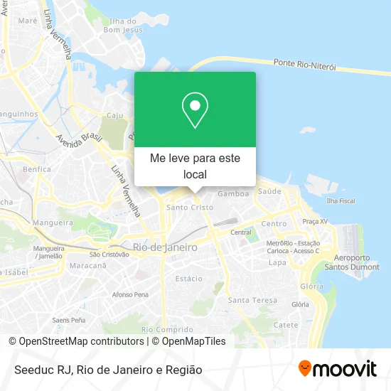 Seeduc RJ mapa