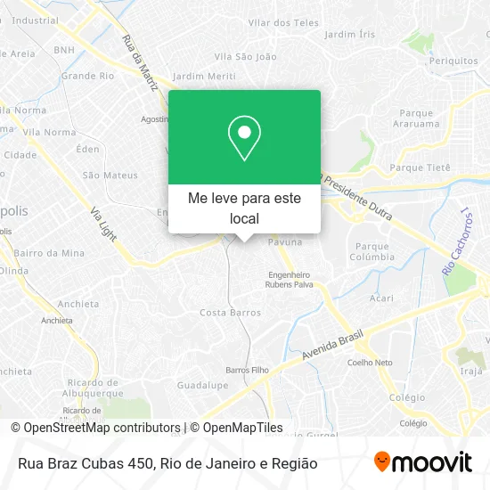 Rua Braz Cubas 450 mapa