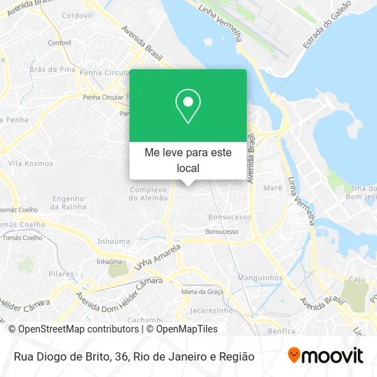 Rua Diogo de Brito, 36 mapa